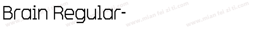 Brain Regular字体转换